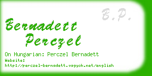 bernadett perczel business card